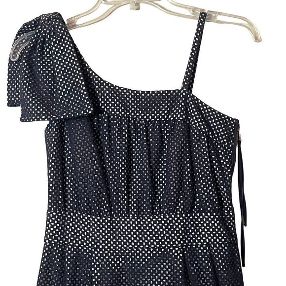 Marc By Marc Jacobs Eyelet One Shoulder Mini Dress in Navy Blue Women’s Size 2 - Picture 6 of 7